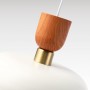 Lampe suspendue scandinave "Franz" - Métal et bois - E27 | suspension luminaire