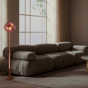Lampadaire LED design "Ana" - Hauteur réglable - Couleur cuivre