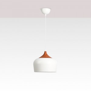 Lampe suspendue scandinave "Hollies" - Métal et bois - E27 | suspension luminaire bois