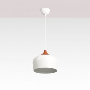 Lampe suspendue scandinave "Hollies" - Métal et bois - E27 | suspension luminaire bois