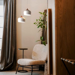 Lampe suspendue scandinave "Hollies" - Métal et bois - E27 | suspension luminaire bois