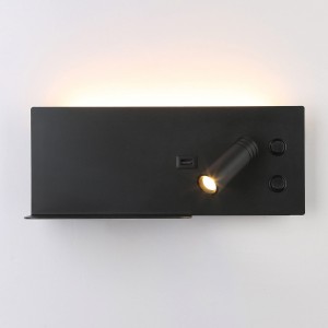 Lampe de lecture avec port USB "Kerta" (à droite) - Double éclairage - 3W+7W