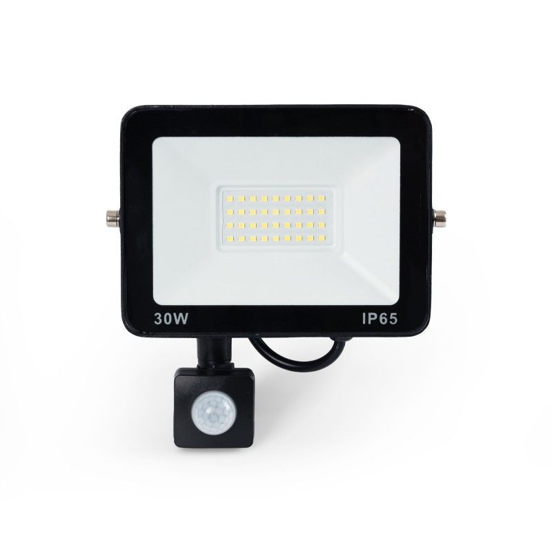 Projecteur LED extérieur avec détecteur de mouvement PIR - 30W - IP65 - 6000K