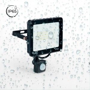 Projecteur LED extérieur avec détecteur de mouvement PIR - 30W - IP65 - 6000K