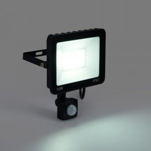 Projecteur LED extérieur avec détecteur de mouvement PIR - 30W - IP65 - 6000K