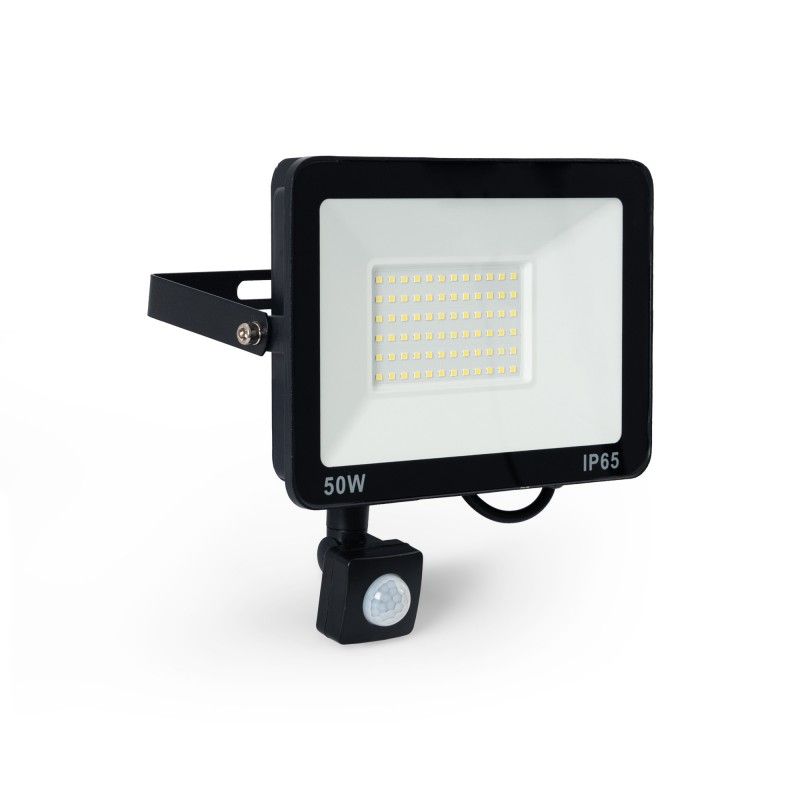 Projecteur LED extérieur avec détecteur de mouvement PIR - 50W - IP65 - 6000K