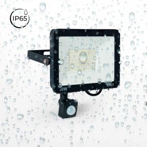 Projecteur LED extérieur avec détecteur de mouvement PIR - 50W - IP65 - 6000K