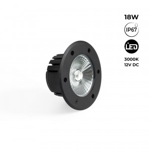 Balise LED extérieure 18W - 12V DC - IP67 - Ø15cm - 30º