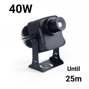 Projecteur de logo LED GOBO 40W rotatif extérieur - Optique 20° - IP65