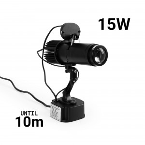 Projecteur GOBO LED rotatif 15W - Intérieur - Optique 20° - IP20