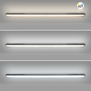 Réglette LED étanche / Lampe de secours - CCT - Connectable - 150cm - 55W - IP65