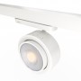 Projecteur LED circulaire pour rail triphasé 35W - ZOOM 15º- 45º - 4000K - CRI 90