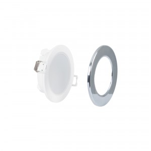 Spot encastrable extérieur 5W - IP65 - 3000K - Dimmable TRIAC - Collerette interchangeable - Découpe Ø68mm