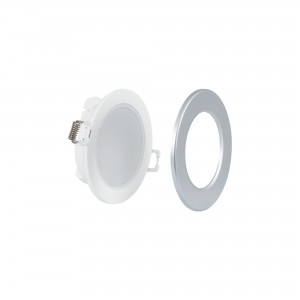 Spot encastrable extérieur 5W - IP65 - 3000K - Dimmable TRIAC - Collerette interchangeable - Découpe Ø68mm