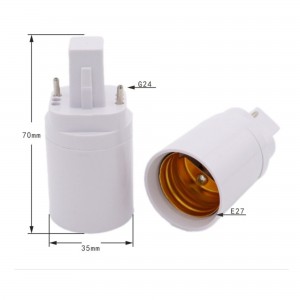 Adaptateur pour ampoules LED E27 vers G24