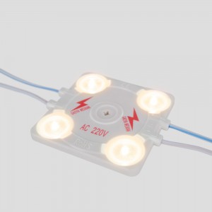 Module LED carré pour signalisation - 3,6W - 220V AC - IP65 - 165º - 4000K