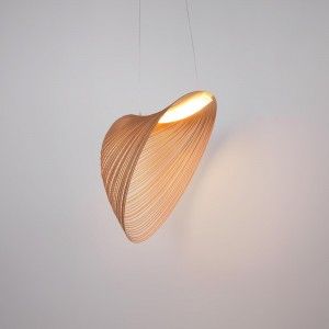 Lampe suspension design en bois "Bogam 40" - 14W - ø 40cm