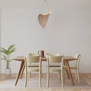 Lampe suspension design en bois "Bogam 40" - 14W - ø 40cm