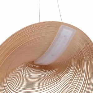 Lampe suspension design en bois "Bogam 40" - 14W - ø 40cm