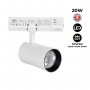 Spot LED architectural pour rail triphasé - CCT - 20W - CRI 90 - KGP Driver