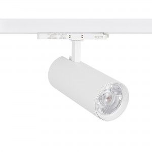 Projecteur LED pour rail triphasé - Puissance réglable : 30W/ 34W/ 38W - CCT - CRI 90