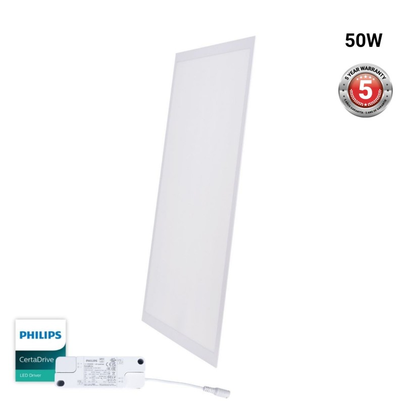 Panneau LED encastrable 120x60 rétro-éclairé - 5600lm - Driver Philips - 50W - UGR22 - IP40