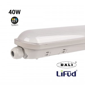 Réglette LED étanche linéaire à gradation DALI - CCT - 120cm - 40W - DALI - Pilote LIFUD - IP65