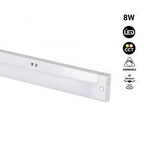 Barre LED sous meuble 8W - CCT - Avec capteur IR - 60cm