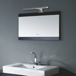 Applique miroir salle de bain applique tableau applique pivotante, métal,  1x LED 5,5W 550lm blanc