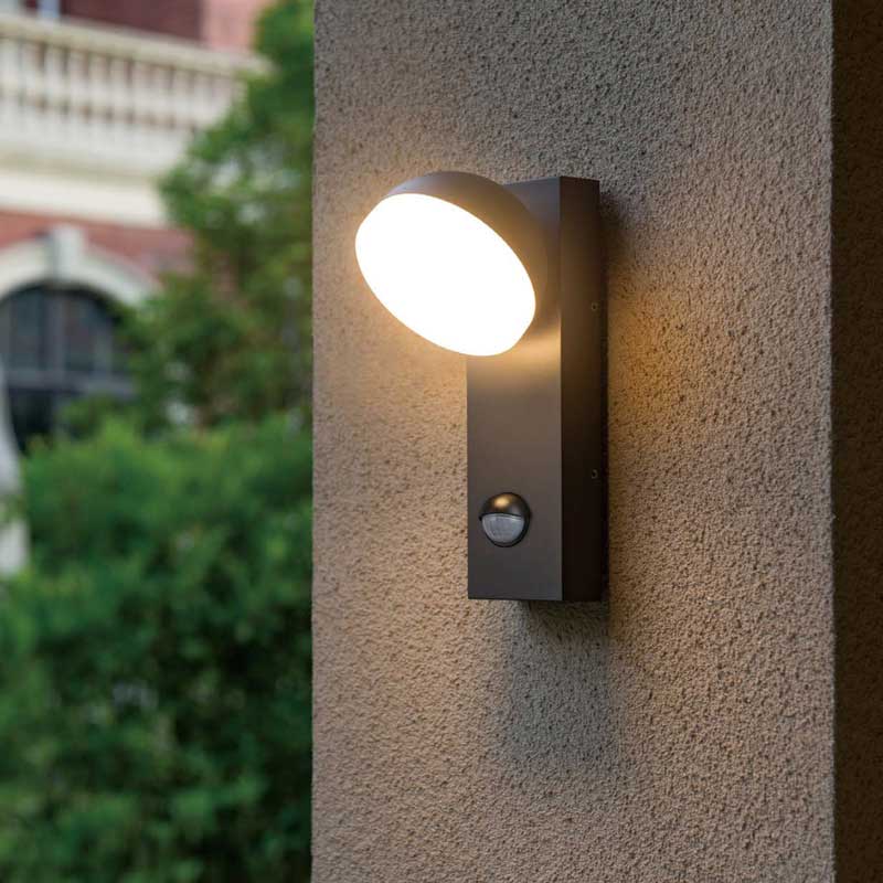 Ampoule LED Avec Détecteur De Mouvement PIR, Éclairage Extérieur, Applique  Mural
